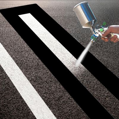4 x 92 Inch Parking Lot Line Stencil, Foldable Pavement Straight Line