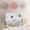 Blind Box Figure Round Wall-Mounted Collectibles Display Cabinet, Photo Frame Transparent Storage Shelf, Acrylic Curio Case for Bedroom(Clear,25X9.4X25cm-9.8X3.7X9.8in) view 2