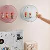 Blind Box Figure Round Wall-Mounted Collectibles Display Cabinet, Photo Frame Transparent Storage Shelf, Acrylic Curio Case for Bedroom(Clear,25X9.4X25cm-9.8X3.7X9.8in) view 3
