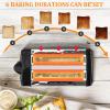 2 Slice Toaster, 2 Slots Toaster with 6 Browning Levels and Pause Button Stainless Steel Breakfast Toaster for Toast Crumpets Small Breads view 4