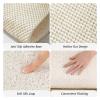 ACFFVBW Bath Mat Corner Shower Mat,Curved Bath Mats for Inside Shower,Loofah Sector Bath Mat Non Slip Bathroom Floor Mat Mould Shower Mat for Wet Area(Red,55x55cm) view 4