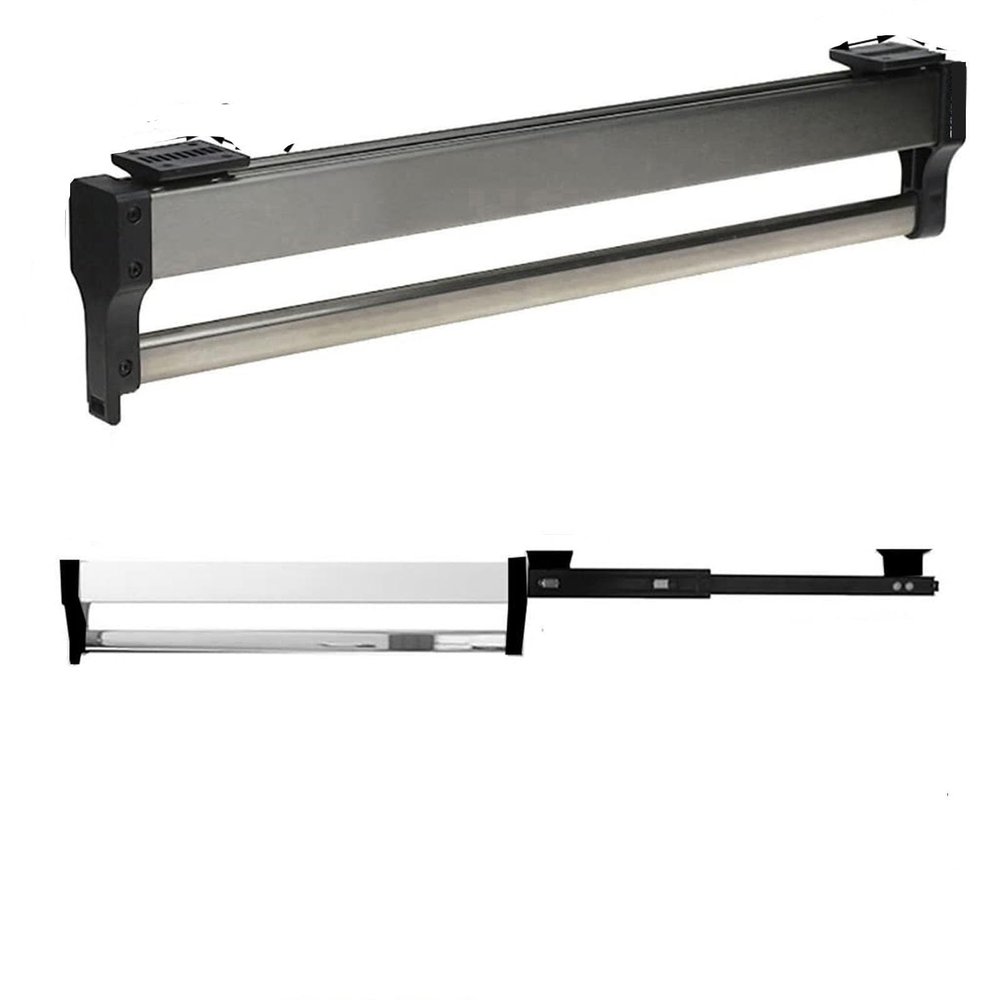 Wardrobe Pull-Out Trousers Rack - Extendable Pull Out Closet Rod, Pull Out 30-80cm Clothes Rail, Steel Extendable Closet Rod For Pants Clothing Storage, Wardrobe Adjustable Clothes Hanger Rail(450mm/1