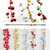 5.9Ft Red Christmas Ball Garland, Shiny Ornament Ball Garland for Xmas Tree, Wedding and Holiday Decor, Vibrant Red Decoration for Mantels, Staircases, and Centerpieces view 3