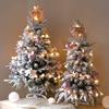 UWYTGF Christmas Tree Xmas Tree Christmas Tree Artificial Tree Decoration Auto-Spread Premium Hinged Flocked Artific Christmas Tree,4Ft(120CM) view 2