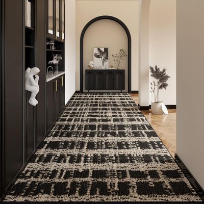 2ft8inx16ft Non-Shedding Hallway Runner Rug with Rubber Backing Shaggy Soft Laundry Rug Runner, Non Slip Entryway Mat, Washable Farmhouse Kitchen Area Carpet for Bathroom and Bedroom