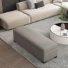 Storage Bench with Large Storage, Entryway Upholstered Storage Ottoman, End of Bed Storage Bench with Safety Hinge, Ottoman with Storage for Bedroom Living Room Entryway(Light Gray,150x40x40cm) view 2