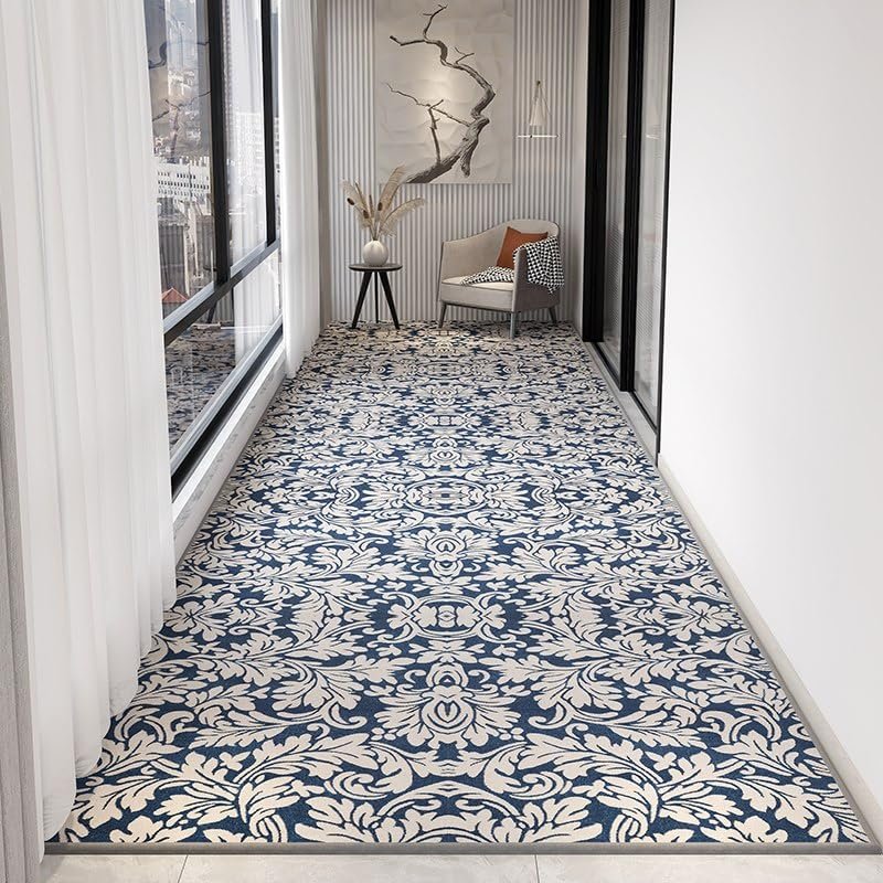 2ft8inx4ft Non-Shedding Low-Pile Runner Rug for Hallways Kitchen Runner Rug Non Slip Washable Runner Rugs with Rubber Backing Soft Carpet Runner for Hallways, Kitchen, Laundry, Bedroom, Bathroom
