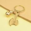Piegricdiat  Feng Shui Gourd Keychain with Five Emperors Money Bring Good Luck and Wealth,home Office Other Scenes and Gifting + view 2