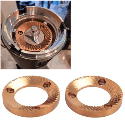 64mm Plated Flat Burr Coffee Grinder for DF64 DF64P DF64E DF64V for Super Jolly and Mini E, Caimano CODY II Fellow Ode with E5P E6P E37J