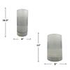 Bergamo Art Set of 2 Decorative Handmade Glass Elegant Alabaster Cylinder Vase view 3