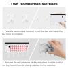 FZQVSWTX Key Holder Wall Mount, Key Rack with 5 Key Hooks, White Elephant Printed Easy Installation Key Organizer for Entryway, Front Door, Hallway, Office view 3