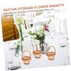 BESTOYARD 20pcs Portable Rattan Woven Baskets for Candy Snacks and Home Decor Versatile Mini Storage Baskets for Daily Use Parties and Festivals Unique Weaving Design view 2