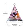 DRTGEDS Pink Butterfly 1 Pcs Santa Hats Set For Adults Men And Women Christmas For Xmas New Year Party Headwear view 3