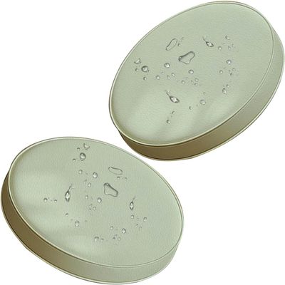 MCOSU Round Outdoor Bistro Chair Cushions Set of 2/4 11/15/13Thick Round Seat Cushions Waterproof Round Patio Chair Pads for Outdoor Furniture(C14,40cm/15in 2pcs)