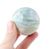 Natural Crystal Ball sub-Blue Pattern Ball Ornaments for Reiki Healing Divination Meditation Feng Shui Home Office Decor Crystal Gift,1.97in(5cm) view 1