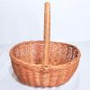 2PCS Flower Girl Baskets Rattan Flower Baskets with Handle Woven Storage Bins for Wedding Home Camping view 4