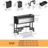 3 Tier Over Sink Dish Rack for a Tidy Kitchen Sink Shelf Organized Over Sink Dish Drying Rack Multi-Function Large Storage Kitchen Dish Rack with Cover for Dishes(86cm) view 2