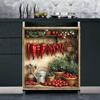 Country Retro Kitchen Shelves Dishwasher Door Panel Decal, Peppers Fridge Cover Panel Refrigerator Sticker, Tomatoes Vinyl Decal for Dishwasher Cover (23" x 26" Ordinary) view 2