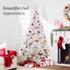 Best Choice Products Pre-Lit White Christmas Tree, 9ft Artificial Snow Flocked Full Fir Tree, Holiday Decoration w/ 900 Lights, 2,094 Branch Tips view 3