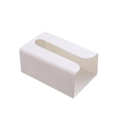 LIAN16PENG Tissue Box Cover Paper Towel Dispenser for Countertop and Wall Mounted, Wall Mount Paper Towel Holder Napkin Holder for Home, Bathroom, Kitchen Tissue Box(White)