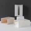 LIAN16PENG Tissue Box Cover Paper Towel Dispenser for Countertop and Wall Mounted, Wall Mount Paper Towel Holder Napkin Holder for Home, Bathroom, Kitchen Tissue Box(White) view 4