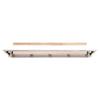 Casafoyer Crestwood 60" Shelf or Mantel Shelf MDF White Paint-Elegant and Versatile Fireplace Focal Point-Easy Installation-Authentic Pearl Mantel view 3