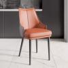 Dining Room Chairs Meal Chairs Ergonomic Back Dining Chairs Kitchen Chairs PU Leather Set of 2 Modern Kitchen Dining Room Chairs Upholstered Side Chairs with Sturdy Metal Legs Anti-Skid Stur view 2