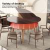 130cm - 200cm Diameter Wood Round Table Top Space Saving,Large Round Foldable Table Top,Catering Banquet Party Table No Legs,Foldable Table Top Extender,Large Round Foldable Table Top Only(A,140cm/55i view 3