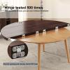 130cm - 200cm Diameter Wood Round Table Top Space Saving,Large Round Foldable Table Top,Catering Banquet Party Table No Legs,Foldable Table Top Extender,Large Round Foldable Table Top Only(A,140cm/55i view 4