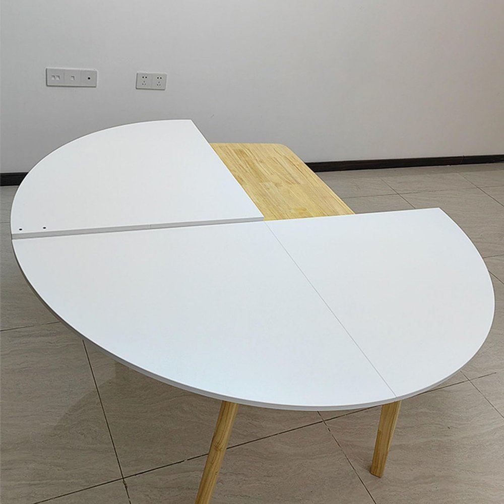 130cm - 200cm Diameter Wood Round Table Top Space Saving,Large Round Foldable Table Top,Catering Banquet Party Table No Legs,Foldable Table Top Extender,Large Round Foldable Table Top Only(B,150cm/59i