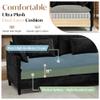 SAMERY 111" L Shaped Couch Cloud Sofa Modular Sectional Couch with Large Ottoman, 3 Seater Chenille Oversized Deep Seat Sectional Sofa with Pillows for Living Room Bedroom Apartment view 3
