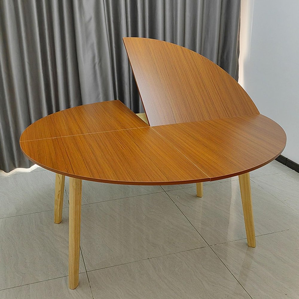 130cm - 200cm Diameter Wood Round Table Top Space Saving,Large Round Foldable Table Top,Catering Banquet Party Table No Legs,Foldable Table Top Extender,Large Round Foldable Table Top Only(E,150cm/59i