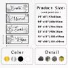 4 Pcs Metal Wall Art, Relax Soak Unwind Breathe Metal Sign, Relax Soak Unwind Breathe Metal Wall Decor, Flowers Wall Decor, Words For Wall Decor, Bathroom Wall Art, Spa Bathroom Decor (Black, 48"x20"|121x50cm) view 4
