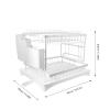 Cabilock Dish Drying Rack Drainage Design Compact Multi-Functional Kitchen Tableware Drainer Holder Construction for Easy Storage and Cleaning view 4