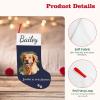 Personalized Dog Photo Christmas Stockings 18'' Custom Pet Cat Stockings Christmas with Name Picture Customized Xmas Stockings Decoration Gifts for Christmas Tree Family Friends view 4