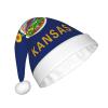 LEVNDIEJ Kansas State Flag Santa Hats Adult,Christmas Hat,Holiday For Unisexxmas Hat For New Year Festive Party view 2