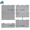 Bynbbur 4'W x 6'H Outdoor Patio Shades Foldable Roller Blinds, 220 GSM Sun Shade Roll Up Porch Screens Exterior Shade Cloth for Deck Pergola Backyard, Light Gray view 2