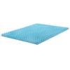 Zayton, 2-Inch Premium Convoluted Gel Memory Foam Toppers for Enhanced Comfort and Support, Queen, Blue view 2