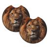 The Lion's Gaze Car Interior Coasters, 2.7 Inch Diameter Car Drink Absorbent Coasters 2 Pack, Auto Accessories, Cars, Trucks, SUVs view 1
