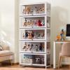 Display Cabinet for Collection, Floor Standing Home Living Room Display Case with Acrylic Flip Doors, Collectibles Toy Books Storage Organizers Rack(Brown,60x33x172cm) view 4