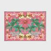 Qmkmyy Boho Floral Tiger Area Rug 5x8ft Tropical Trees Leopard Rugs Rustic Flowers Jungle Animal Carpet Lightweight Washable Rectangular Floor Mat for Living Room Bedroom view 2