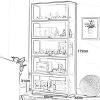 Display Cabinet for Collection, Floor Standing Home Living Room Display Case with Acrylic Flip Doors, Collectibles Toy Books Storage Organizers Rack(Brown,80x33x172cm) view 2