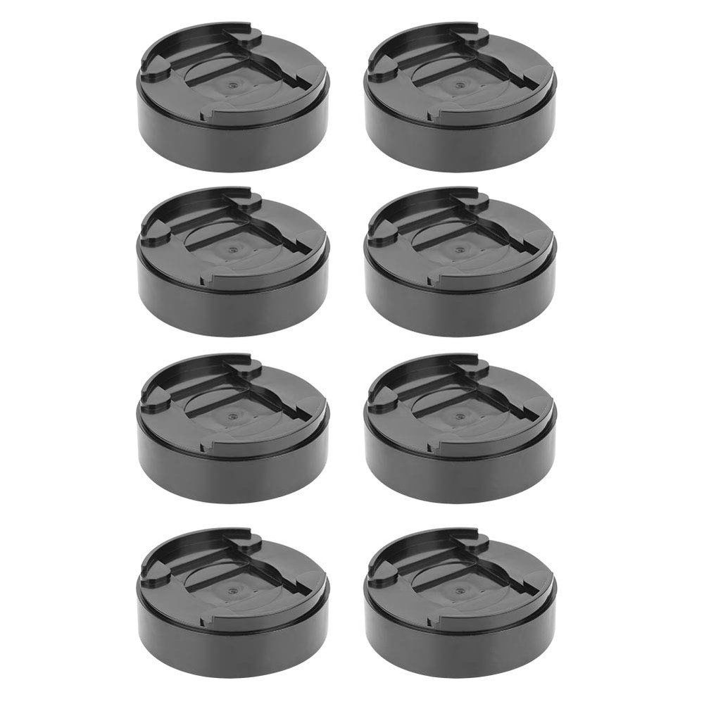 Jwthee Furniture Risers, 8 Pack Round Bed Risers Table Risers Plastic Bed Risers Round Black Adjustable Bed Risers Heavy Duty for Table Desk Couch Chair Sofa Cabinet