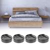Jwthee Furniture Risers, 8 Pack Round Bed Risers Table Risers Plastic Bed Risers Round Black Adjustable Bed Risers Heavy Duty for Table Desk Couch Chair Sofa Cabinet view 2