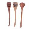 3pcs Honey Dipper Stick Set, Multipurpose Wooden Honey Dipper Spoons, Long Handle, Reusable, with Unique Designs, for Honey, Coffee, Tea, and More view 2