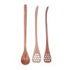 3pcs Honey Dipper Stick Set, Multipurpose Wooden Honey Dipper Spoons, Long Handle, Reusable, with Unique Designs, for Honey, Coffee, Tea, and More view 4