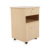 INTEGRITY UNITED COSTCARE Premium Bedside Cabinet with Wheel and Key (Oak) view 3