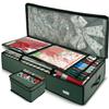 Hearth & Harbor Wrapping Paper Storage Container with Ribbon Storage Organizer - Christmas Storage Bag with Extra Interior Pockets - Gift Wrapping Organizer Storage Fits Up to 26 Rolls of 40" Length view 1