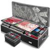 Hearth & Harbor Wrapping Paper Storage Container with Ribbon Storage Organizer - Christmas Storage Bag with Extra Interior Pockets - Gift Wrapping Organizer Storage Fits Up to 26 Rolls of 40" Length view 1