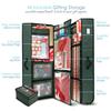Hearth & Harbor Holiday Storage with Extra 2 PC of Christmas Storage Bins and Ribbon Storage Organizer - Fade Resistant Wrapping Paper Storage Containers with Wheels Fits Up to 30 Rolls of 40" Length view 2